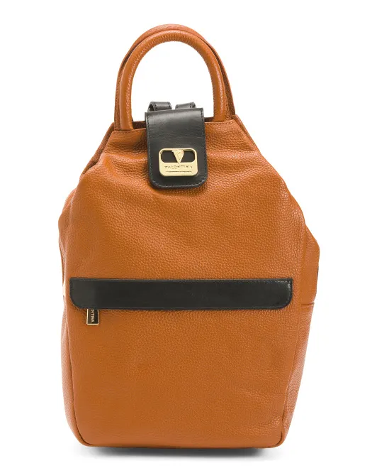 

Кожаный рюкзак медового цвета Made In Italy Valentina, цвет Cuoio