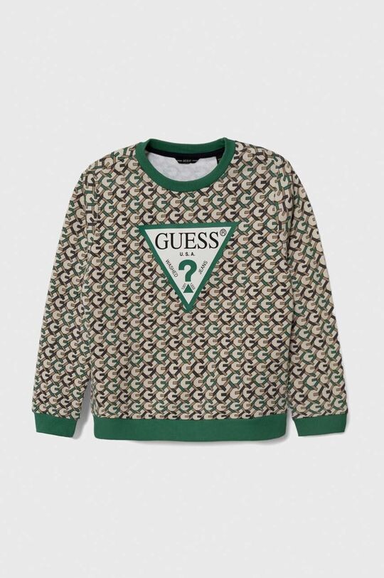 

Guess Детская хлопковая толстовка, зеленый