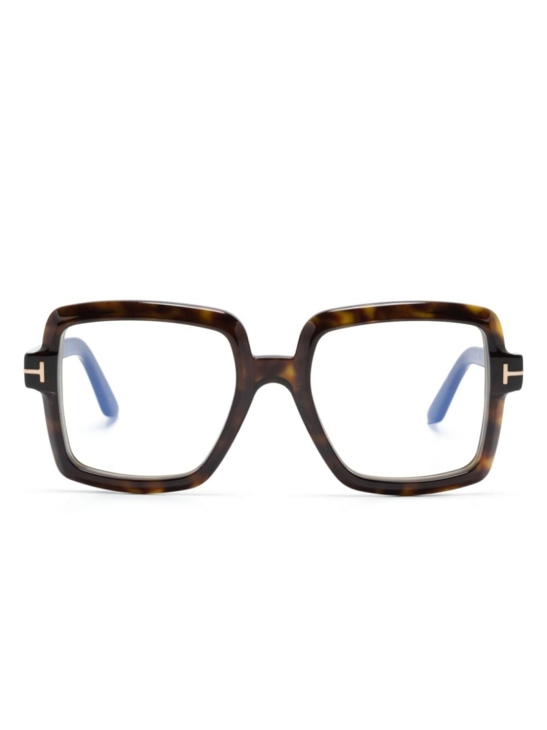 

TOM FORD Eyewear очки в квадратной оправе черепаховой расцветки, коричневый