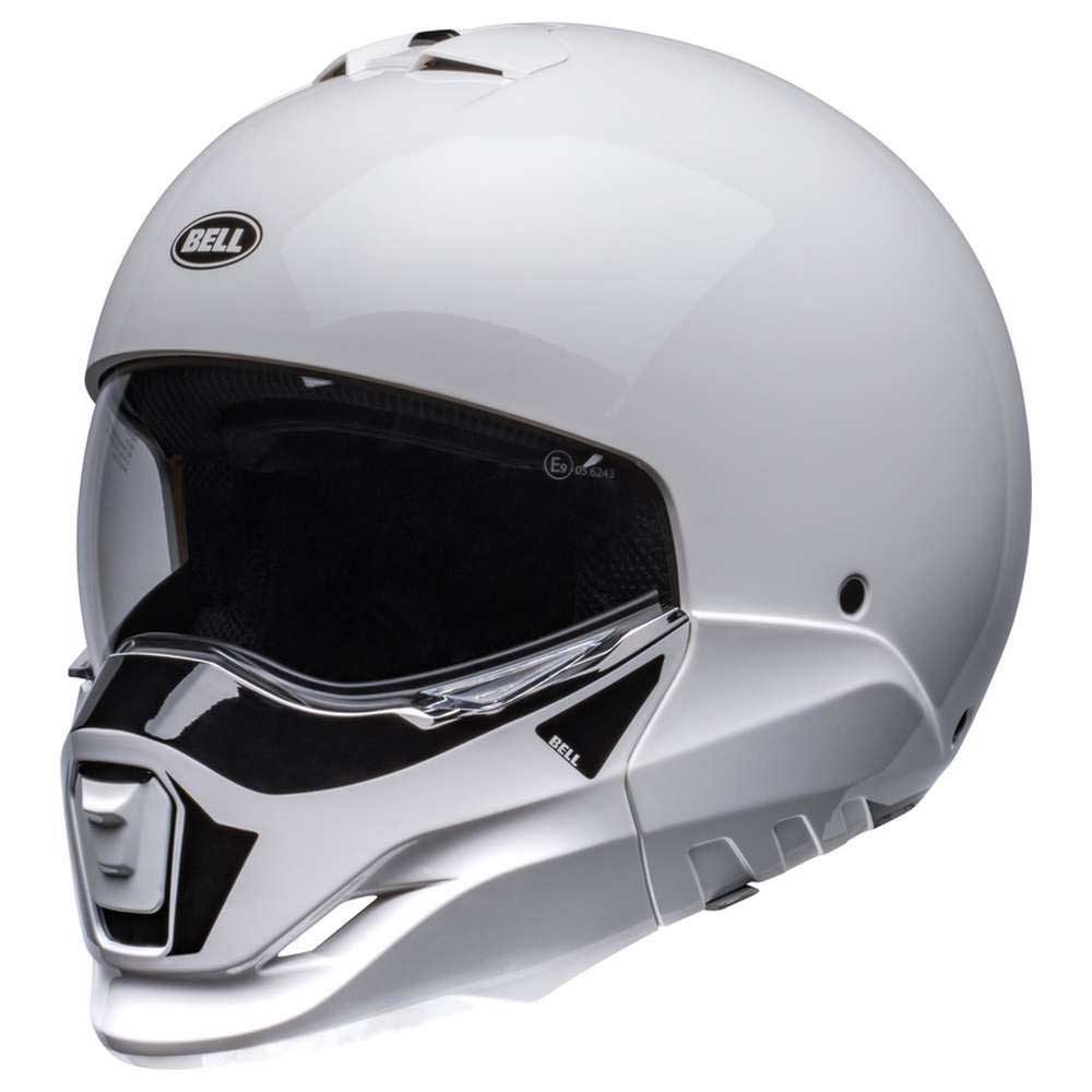 Мотоциклетный шлем Bell Moto, белый мотоциклетный шлем 3 4 с открытым лицом винтажный casco moto мужской ретро шлем capacete de moto скутер мотоциклетный шлем для верховой езды