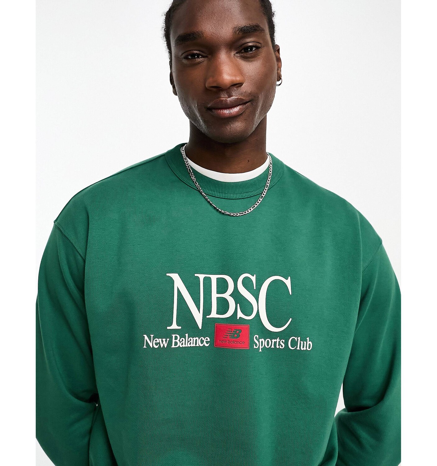 

Зеленые с круглым вырезом New Balance Athletics NB Sports Club, Зеленый