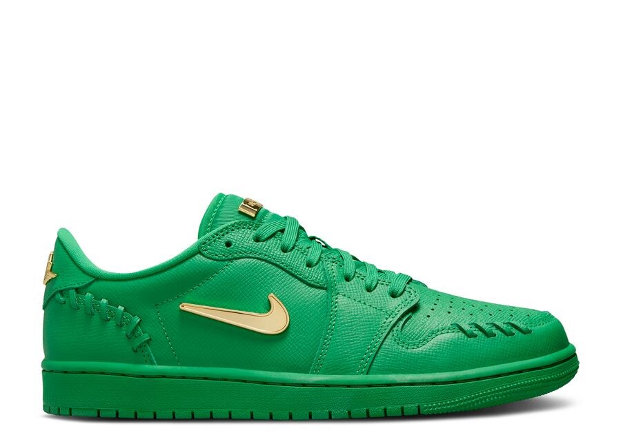 

Кроссовки Air Jordan Wmns Jordan 1 Low Method Of Make 'Lucky Green', зеленый