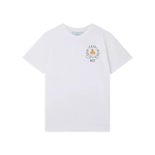 

Футболка casa way t-shirt white white Casablanca, мультиколор