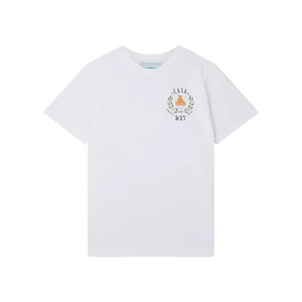 Футболка casa way t-shirt white white Casablanca, мультиколор