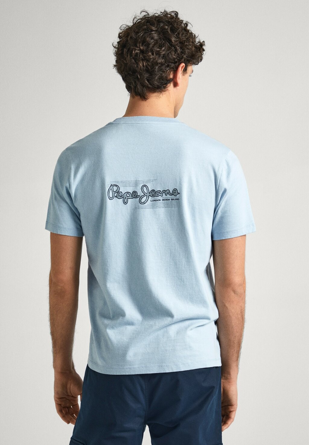 

Футболка с принтом SINGLE CLIFORD Pepe Jeans, цвет stormy sea blue