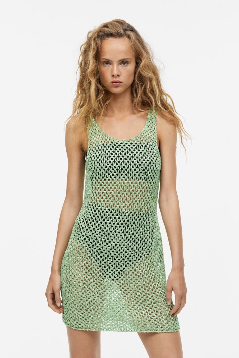

Ажурное платье из парчовой ткани H&M
