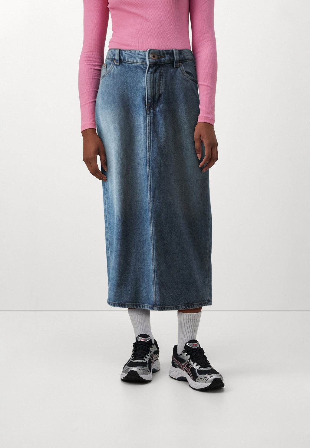 

Джинсовая юбка ONLAYOE BACK SLIT MIDI SKIRT ONLY, цвет light blue denim