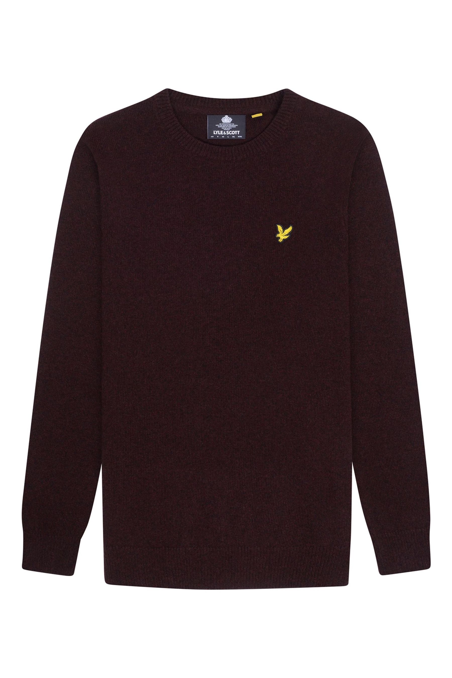 

Красный свитер с воротником из овчины Lyle & Scott, красный