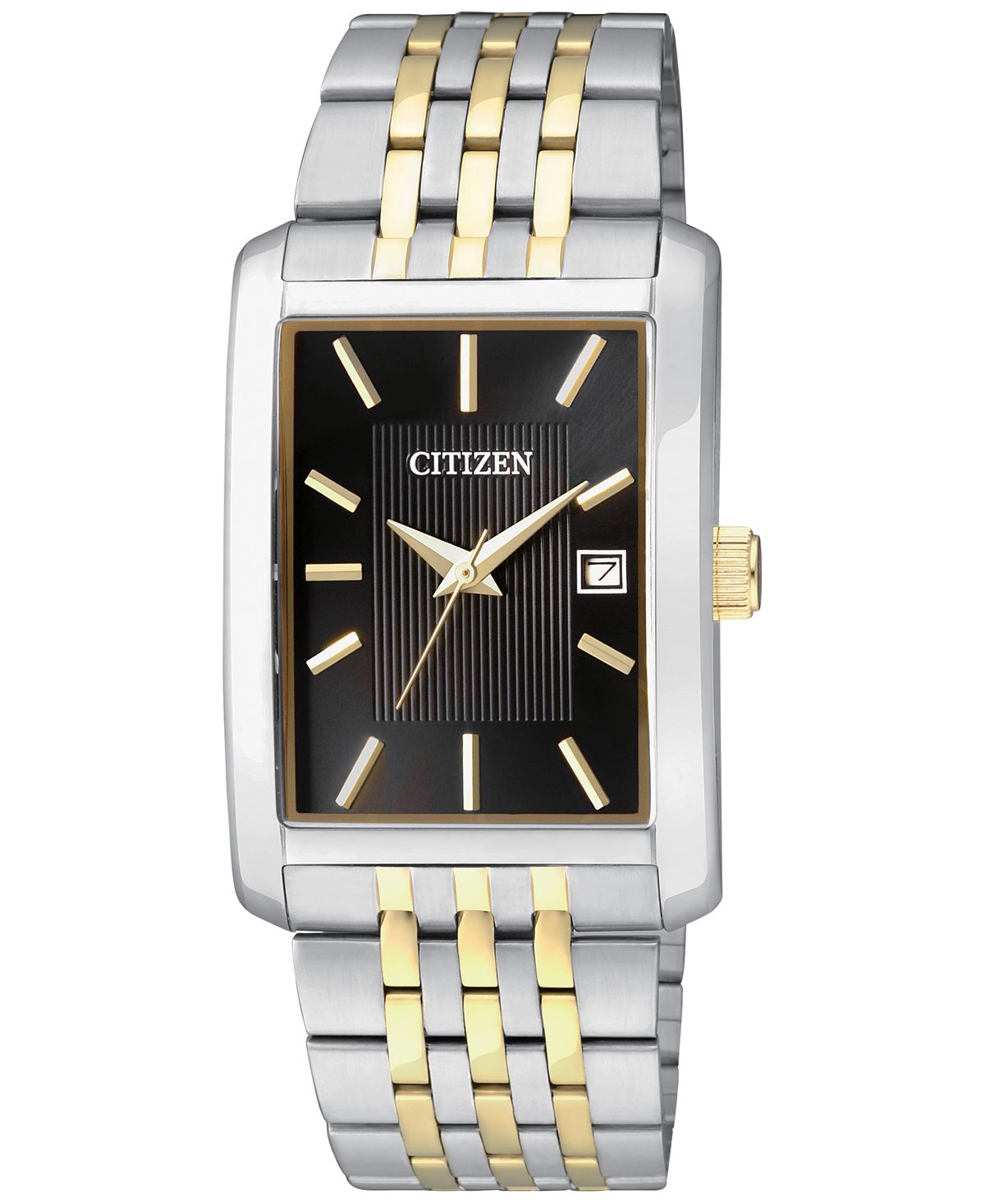 цена Мужские двухцветные часы-браслет из нержавеющей стали 38 мм BH1678-56E Citizen