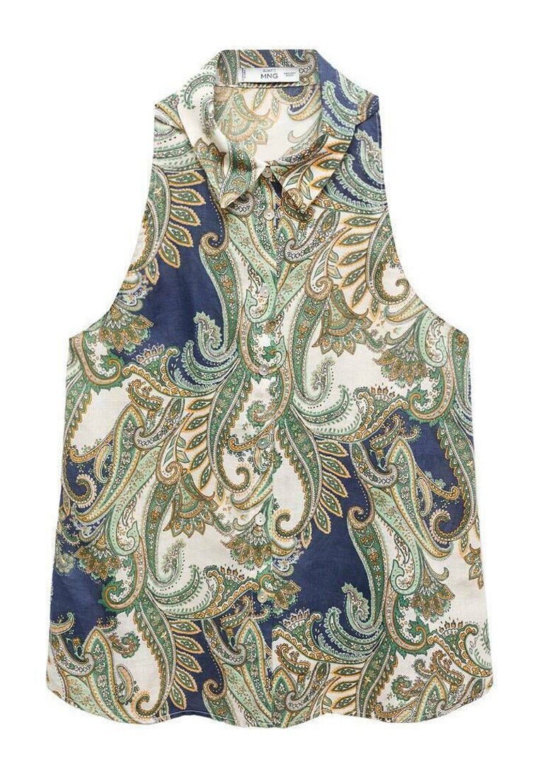 

Блузка на пуговицах PAISLEY Mango, кремовый