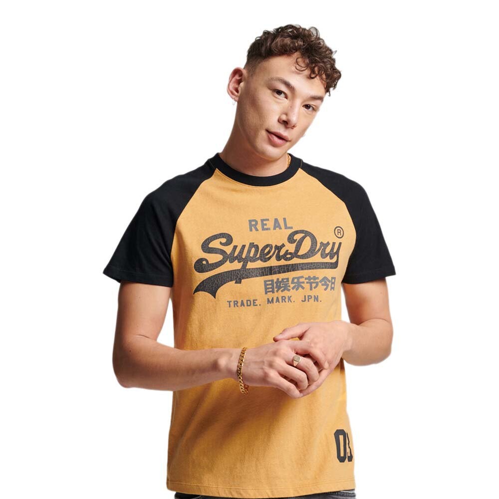 

Футболка Superdry Vintage Vintage Logo Heritage Raglan, желтый