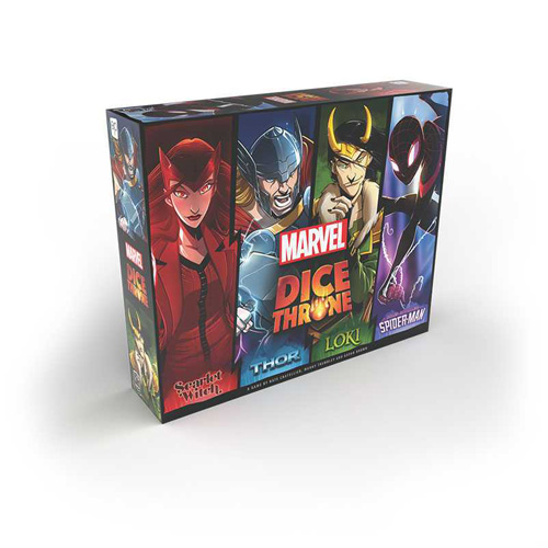 Настольная игра Marvel Dice Throne: 4-Hero Box (Scarlet Witch, Thor, Loki, Spider-Man)