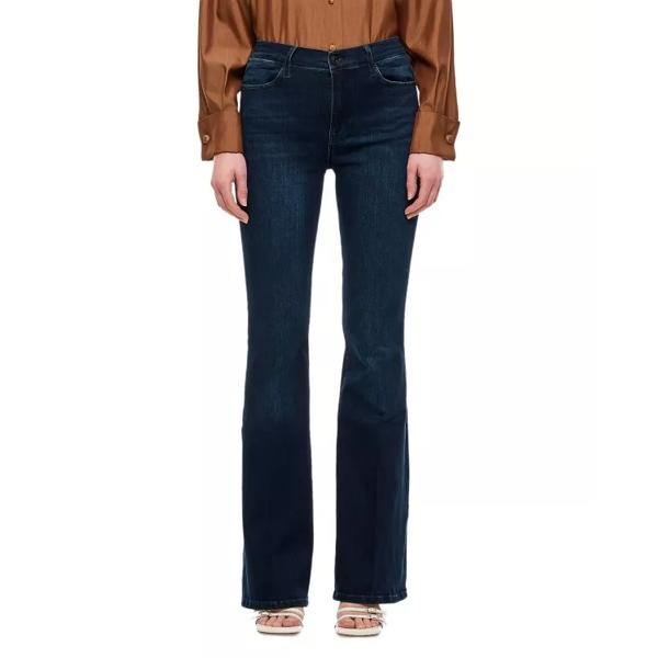 

Джинсы le high flare cotton jeans Frame, синий