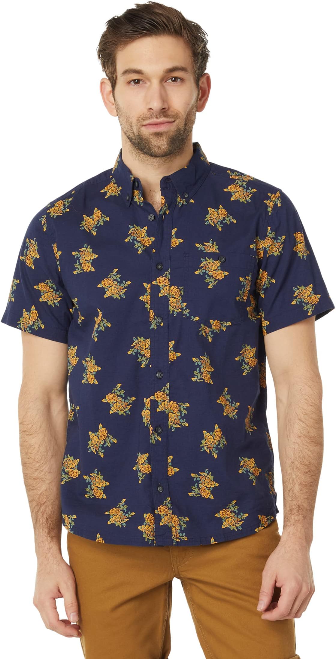 

Рубашка с коротким рукавом Mattock II Toad&Co, цвет Dark Indigo Bouquet Print