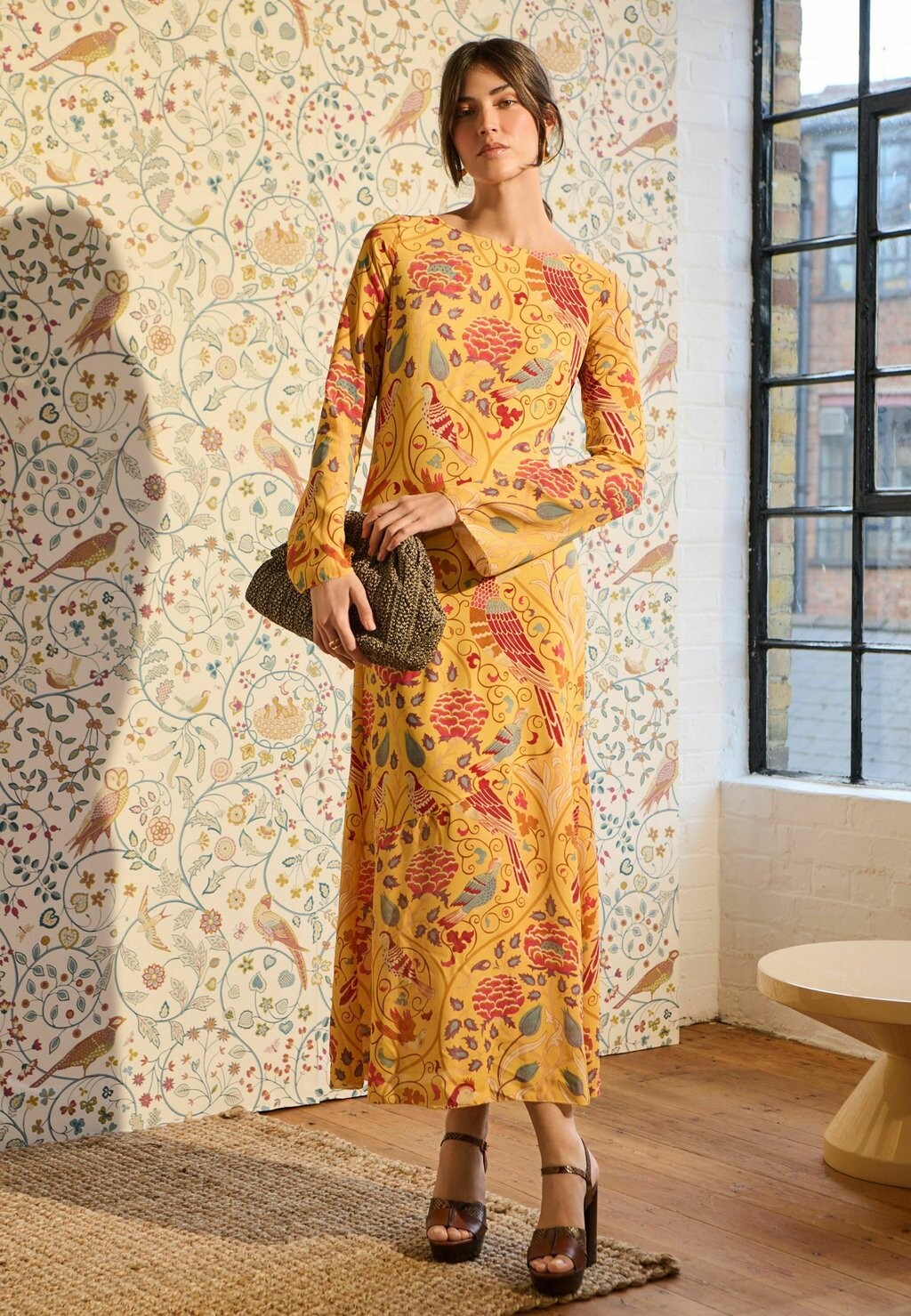 

Платье макси COLUMN REGULAR FIT Next, желтый