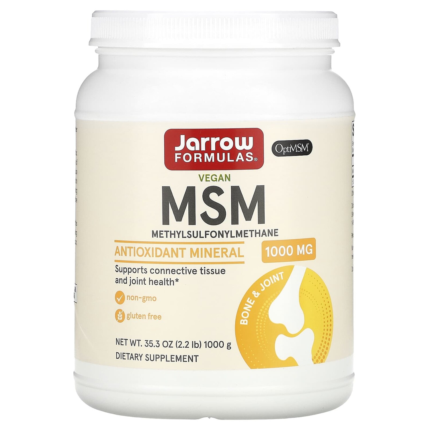 

МСМ в виде порошка, 1000 г (35,5 унции), Jarrow Formulas