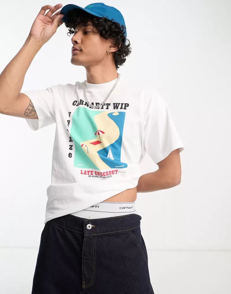 

Белая футболка Carhartt WIP Vacanze