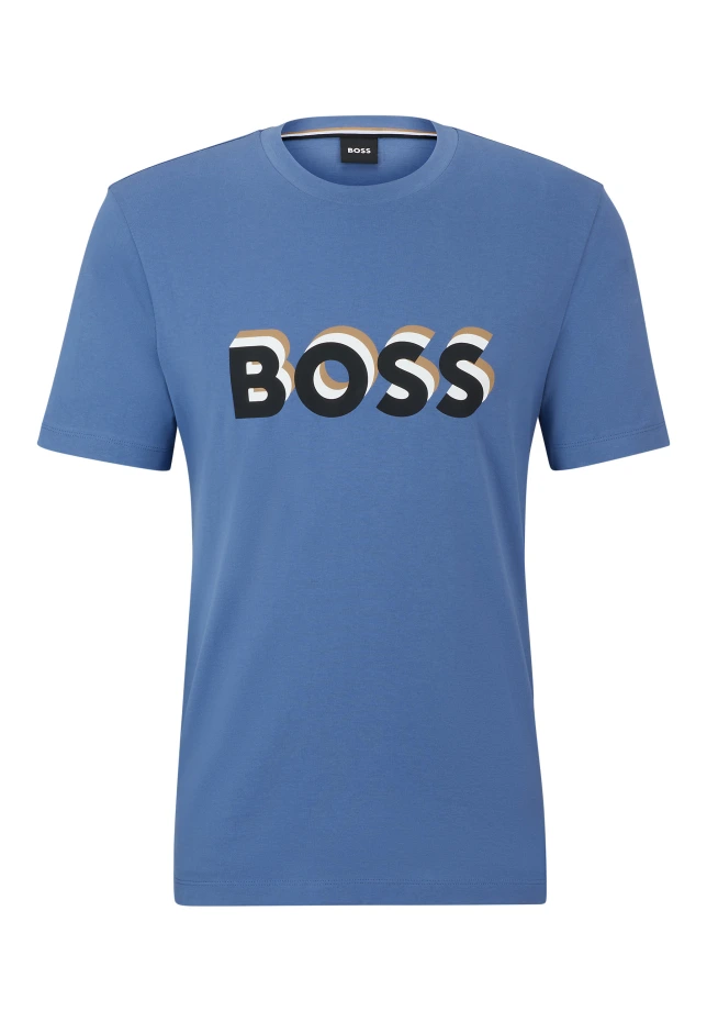 

Футболка tiburt 427 стандартного кроя Boss, синий