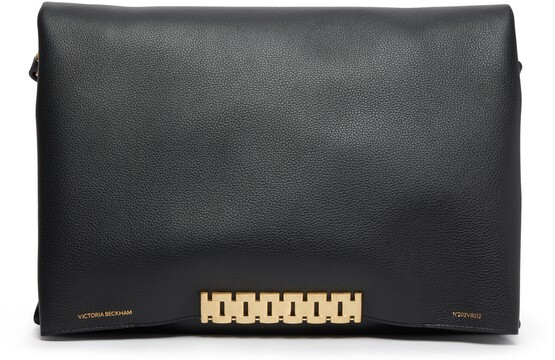 

Большая сумка-цепочка с ремешком Victoria Beckham, черный