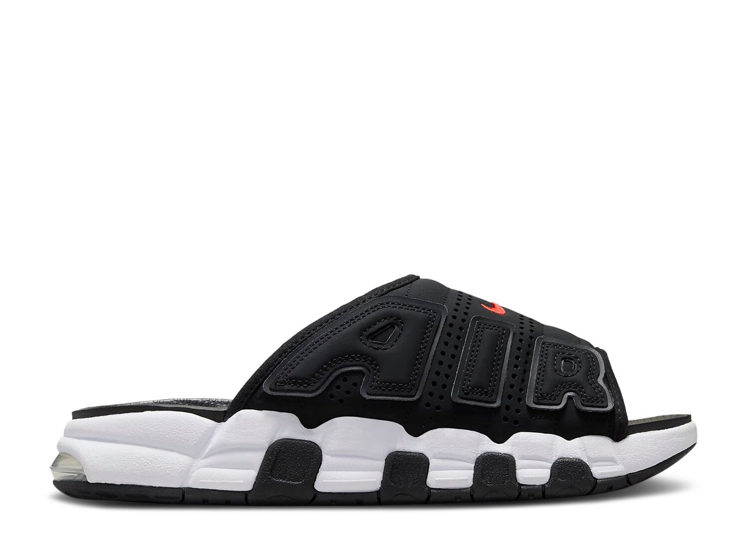 

Кроссовки Nike Air More Uptempo Slide 'Black White Red', черный