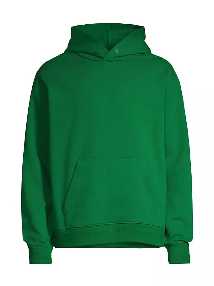 

Толстовка из начесного флиса и хлопка Vince, цвет hemlock green