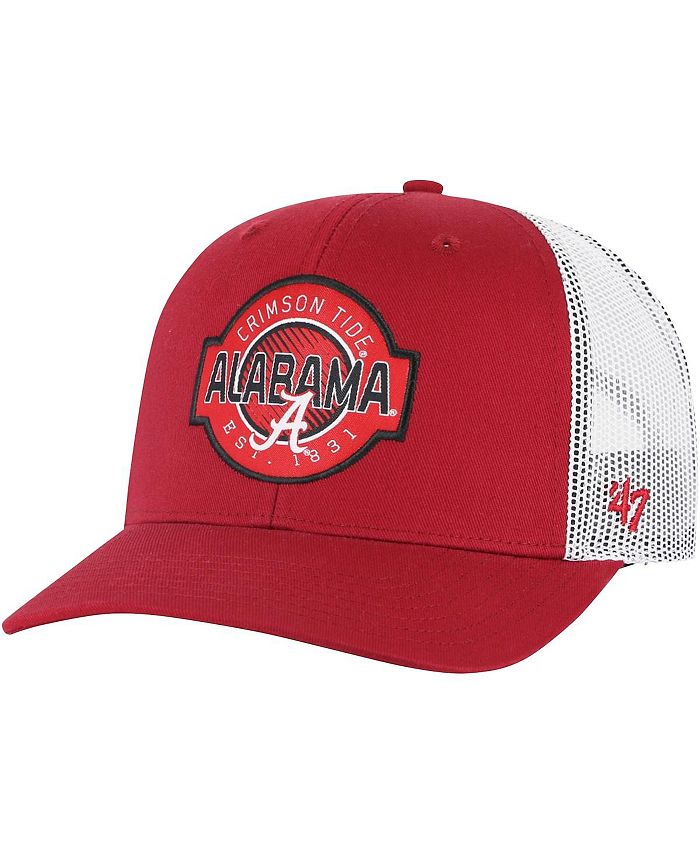 Регулируемая шапка Crimson Alabama Crimson Tide Scramble Trucker для мальчиков и девочек '47 Brand, красный retro tide brand black soft case for