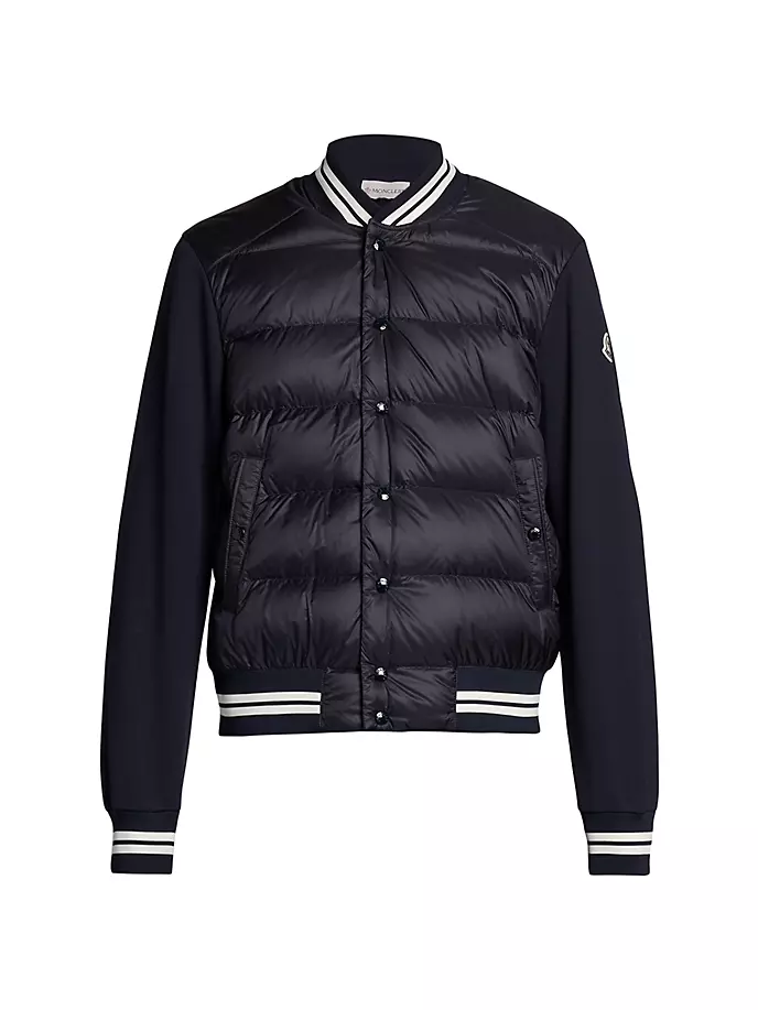 

Кардиган-пуховик на молнии Moncler, темно-синий
