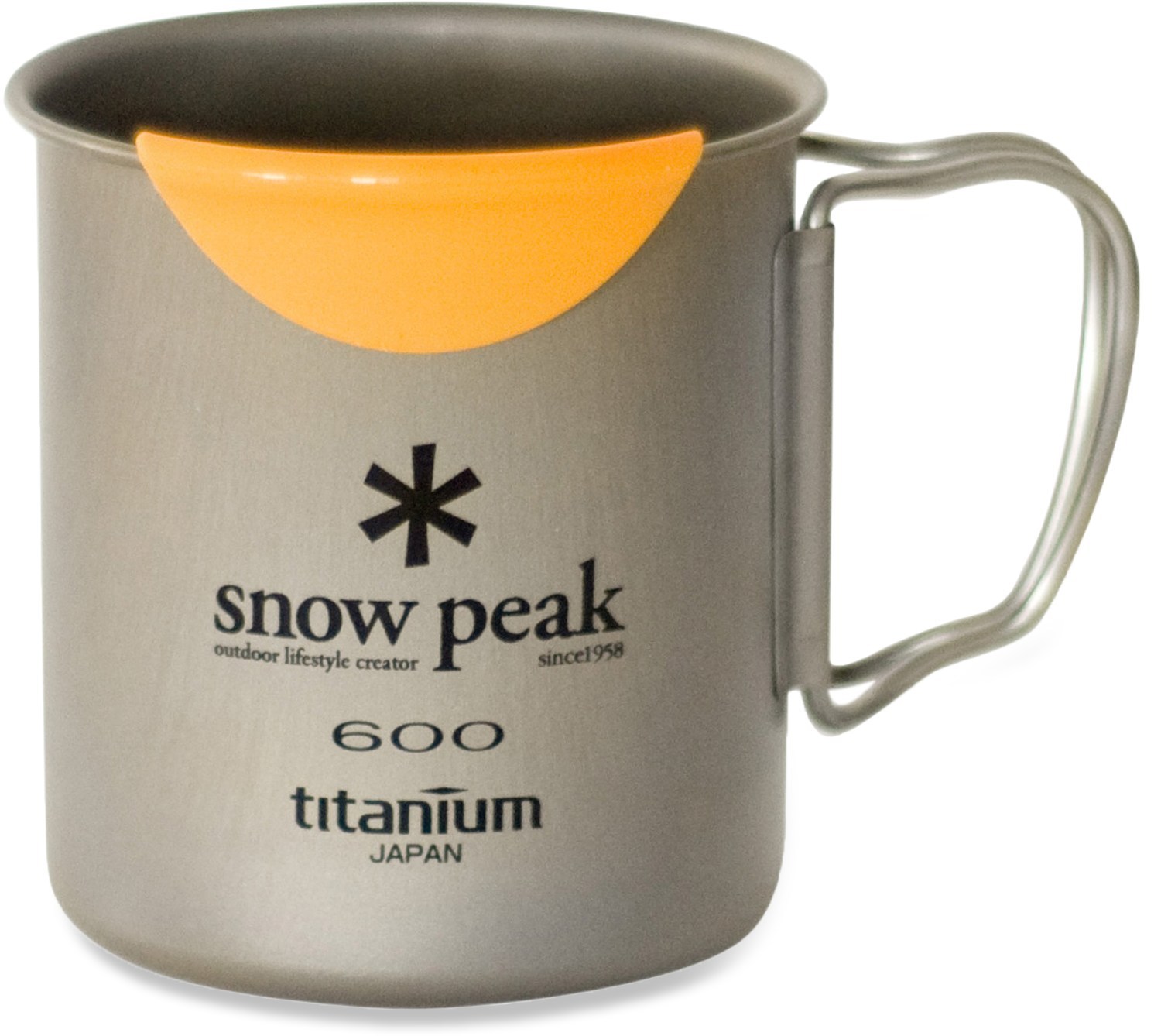 Кружка Titanium 600 с горячими губами Snow Peak кофе капельный snow peak цвет coffee drip