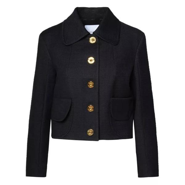 

Куртка cotton blend cropped jacket Patou, черный