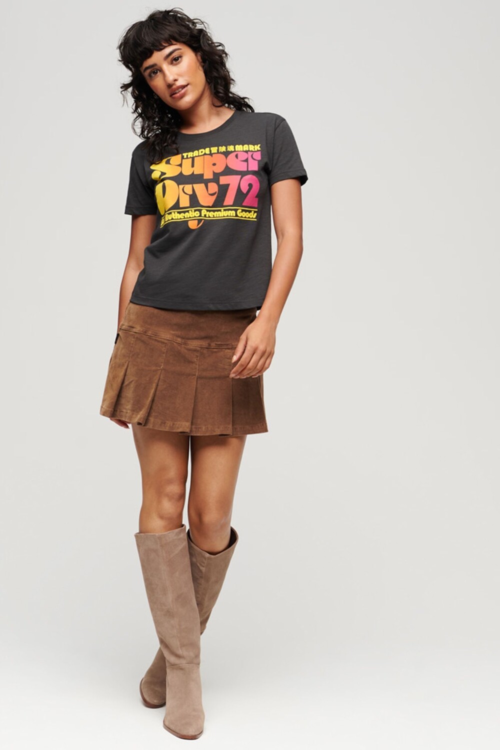 

Футболка в стиле ретро 70-х с логотипом Superdry, черный
