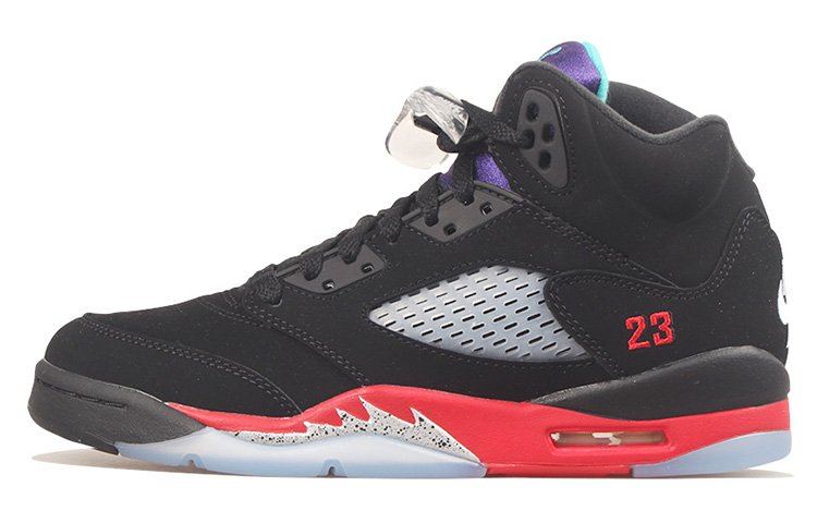 

Air Jordan 5 Retro GS 'Top 3' Черный/Огненно-красный/Виноградный лед