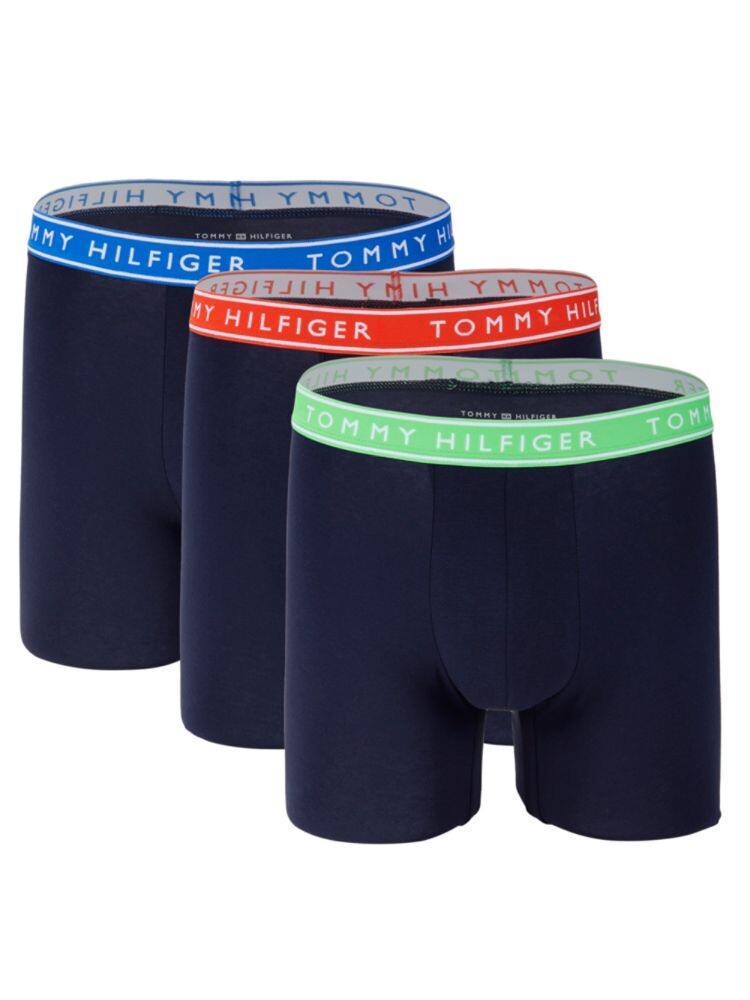 

Комплект из 3 трусов-боксеров с логотипом Tommy Hilfiger, цвет Blue Multi