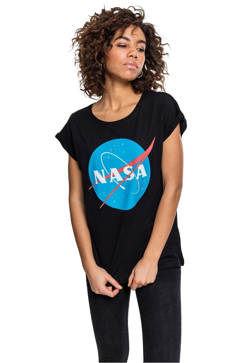 

Хлопковая футболка с принтом NASA Mister Tee, черный