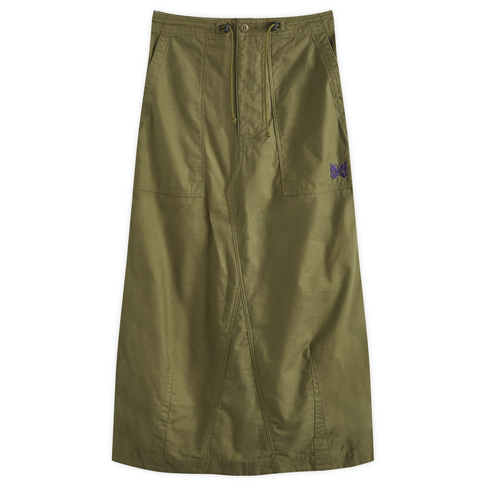 

Юбка миди Needles String Fatigue Skirt, цвет Olive