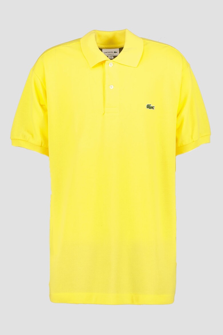 

Хлопковая футболка пике с воротником Lacoste, зеленый