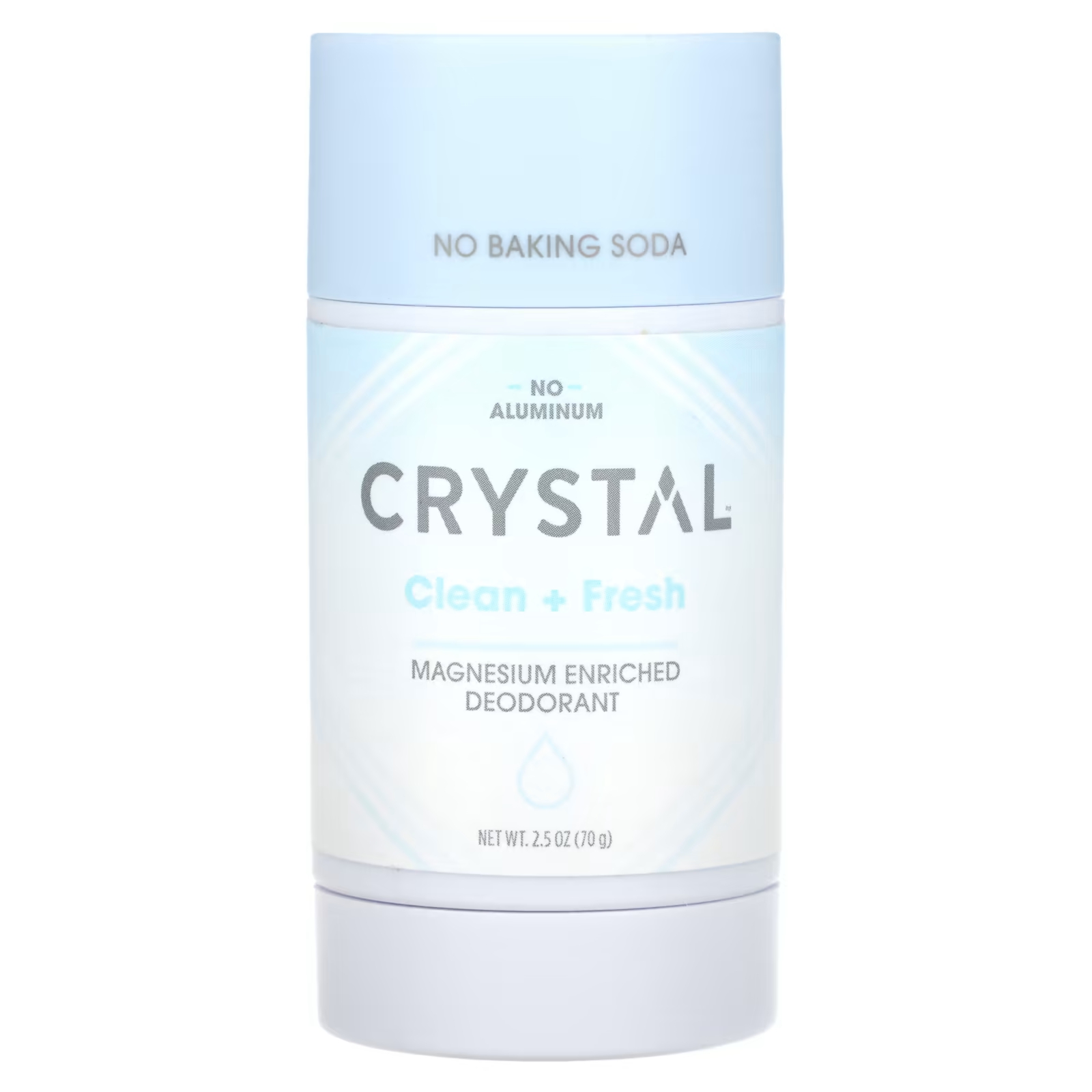 Дезодорант Crystal Clean + Fresh обогащенный магнием, 70 г crystal обогащенный магнием дезодорант clean fresh 70 г 2 5 унции