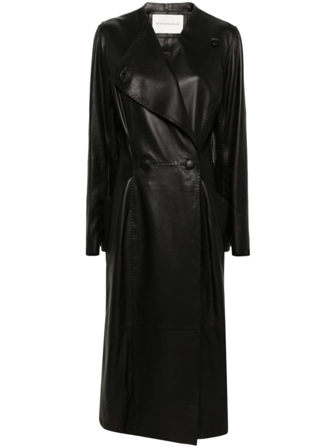 

By Malene Birger кожаное пальто Sirrena, черный