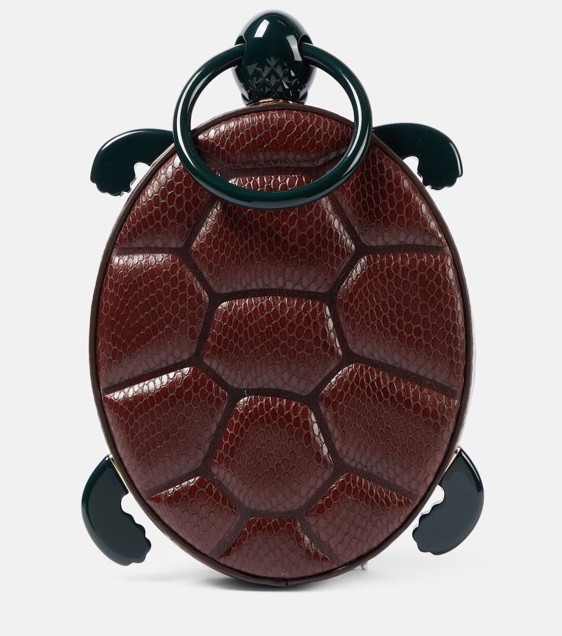 

Сумка-тоут tortuga из кожи Staud, коричневый