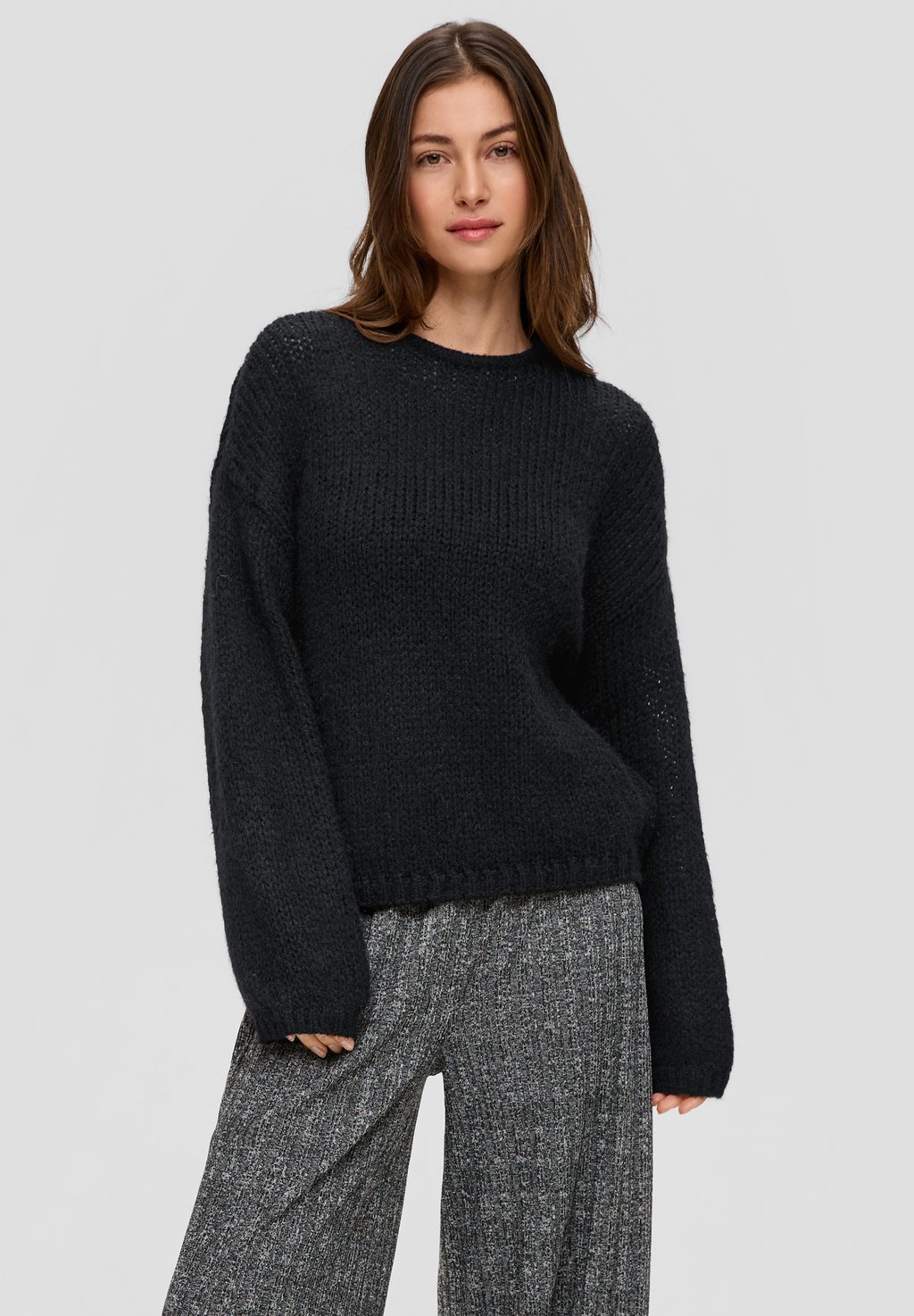 Вязаный свитер QS, цвет schwarz
