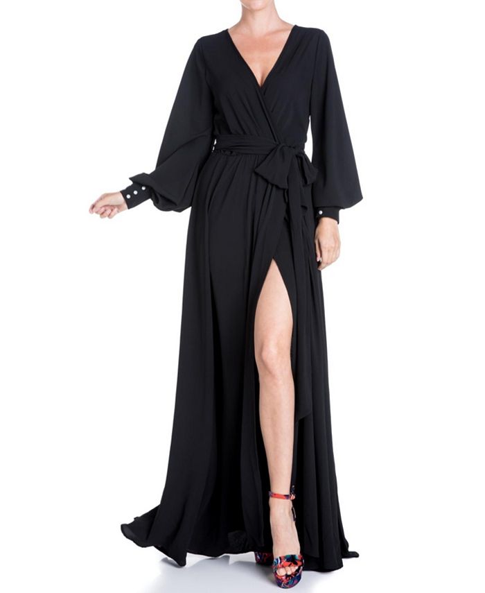 Женское платье макси Venus Meghan Los Angeles, черный женское платье макси morning glory meghan los angeles черный