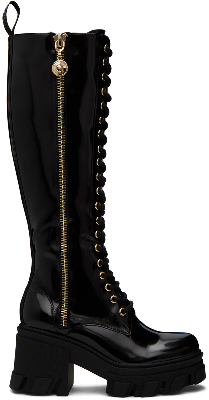 

Черные ботинки Софи Versace Jeans Couture