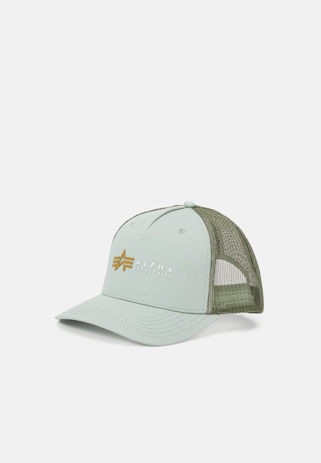 Кепка LABEL TRUCKER UNISEX Alpha Industries, пыльно-зеленый шапка label beanie unisex alpha industries винтажный серый