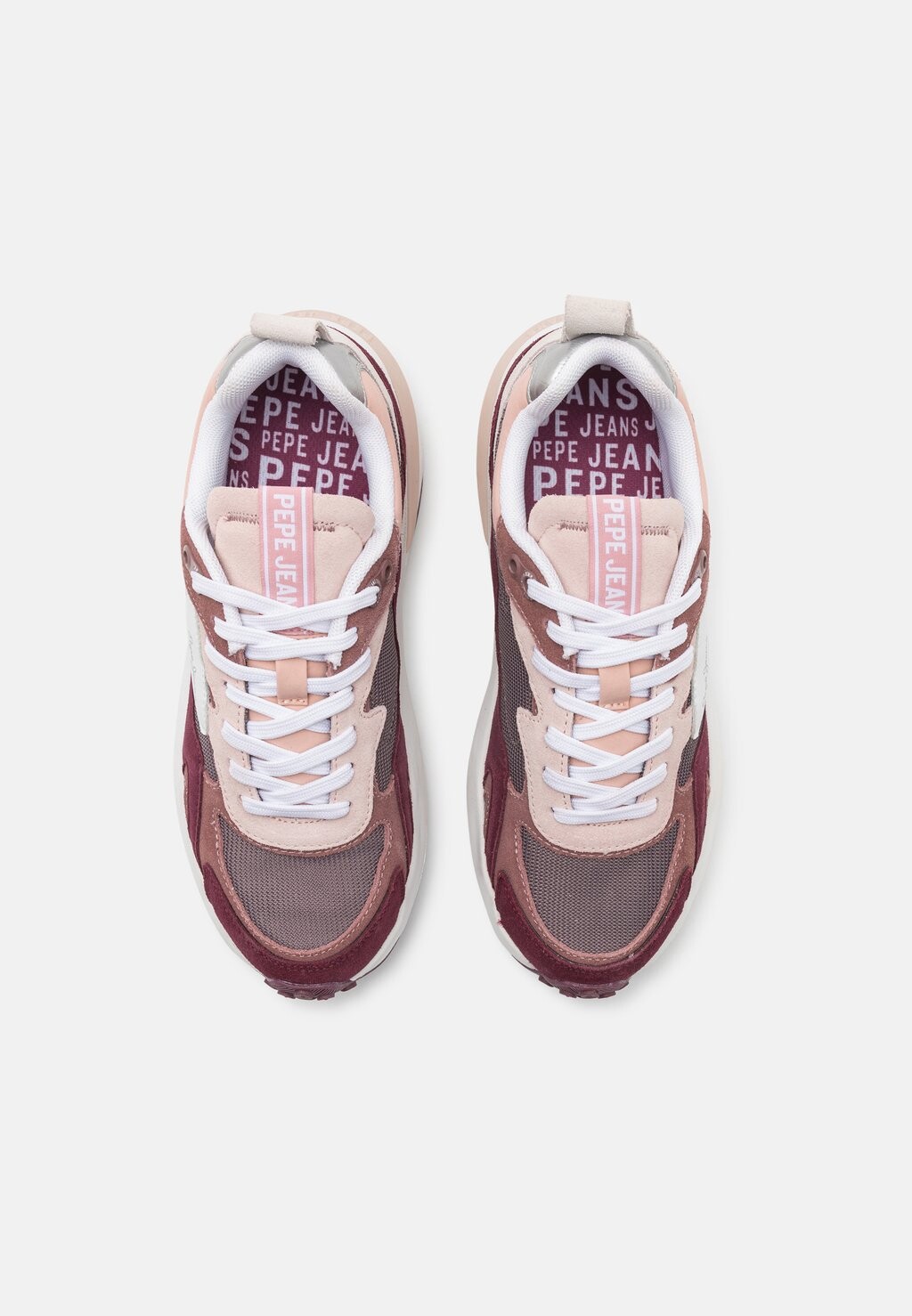 

Кроссовки на шнуровке WINSLOW URBAN Pepe Jeans, цвет Berry Purple