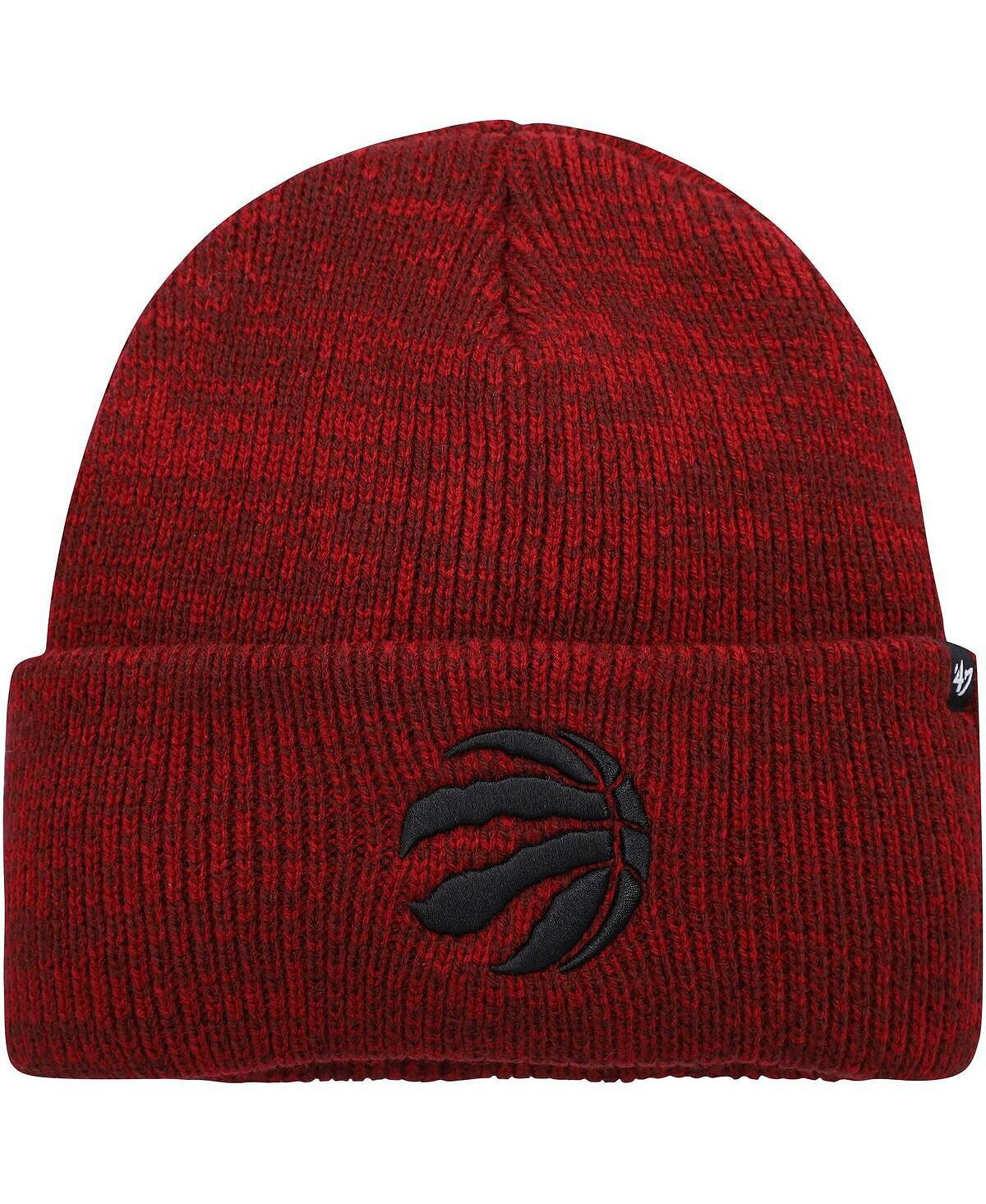 

Мужская красная вязаная шапка с манжетами '47 Toronto Raptors Brain Freeze '47 Brand