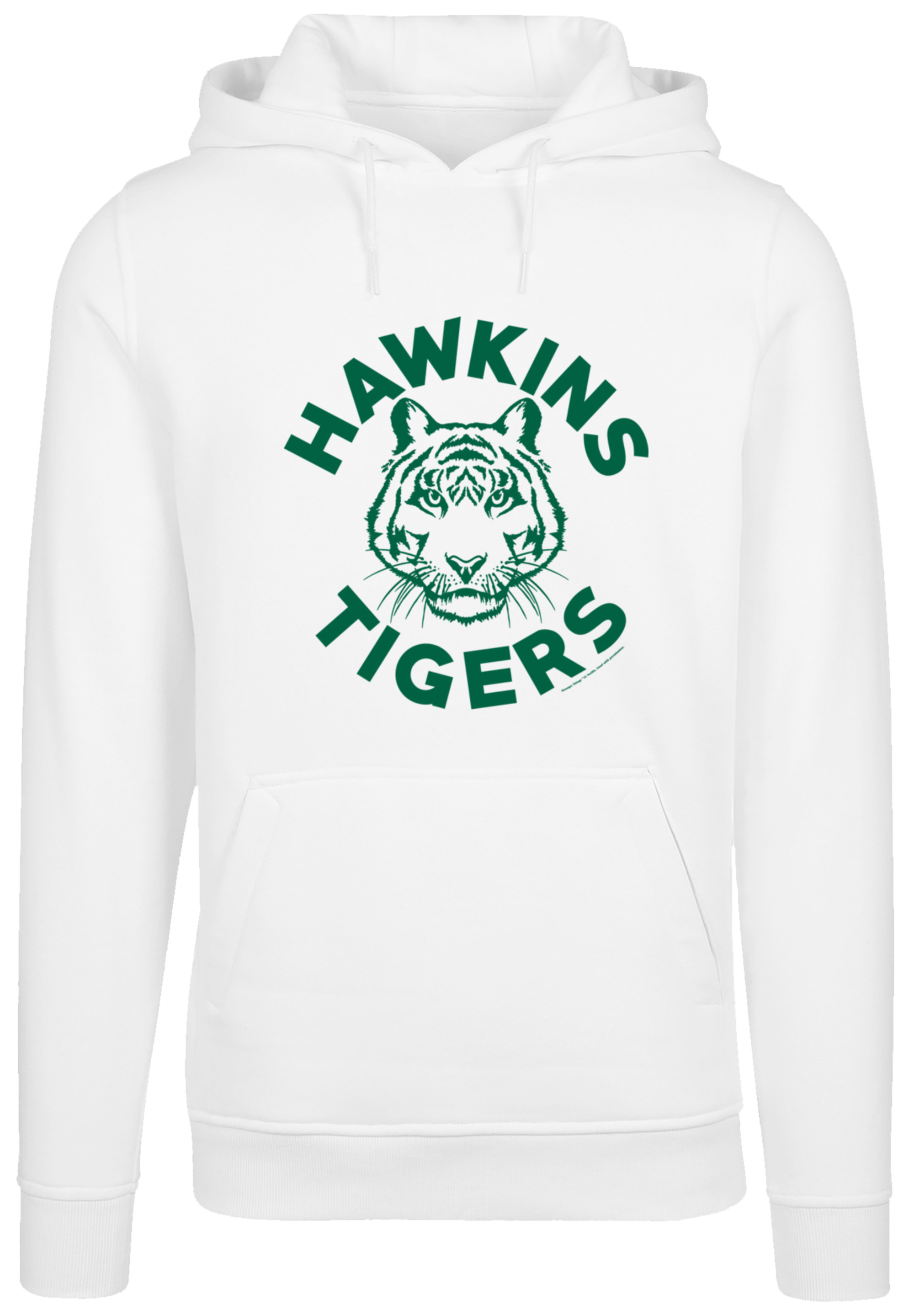 Пуловер F4NT4STIC Hoodie Stranger Things Hawkins Tigers Netflix TV Series, белый