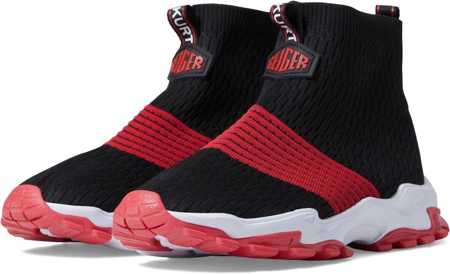 

Кроссовки Mini Lettie Knit Sock Kurt Geiger London, цвет Black/Red