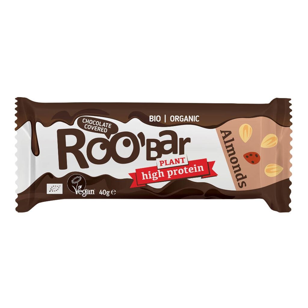 

Батончик Roo'bar протеиновый миндальный в шоколадной глазури 30г Roobar