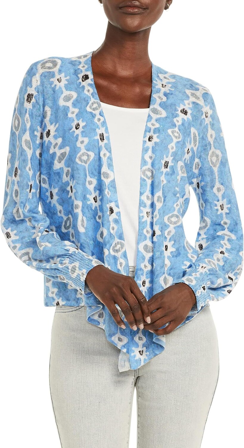 

Свитер Plus Size Falling Jewels Cardigan NIC+ZOE, цвет Blue Multi