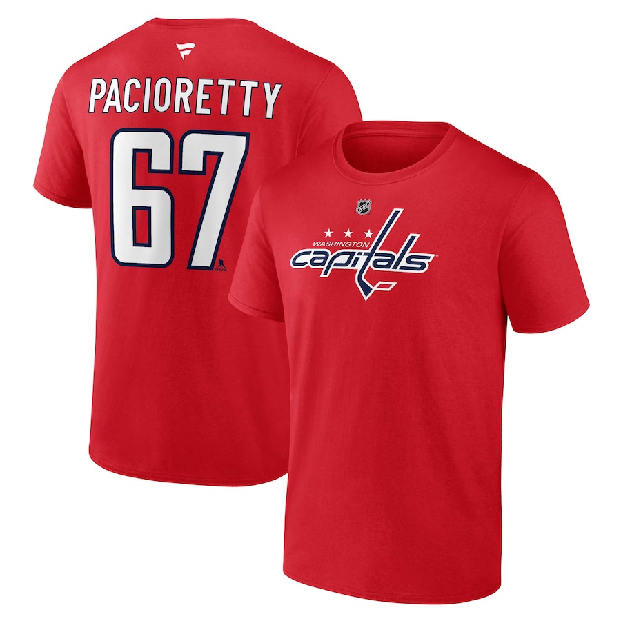 

Футболка с коротким рукавом Fanatics Branded Washington Capitals, красный