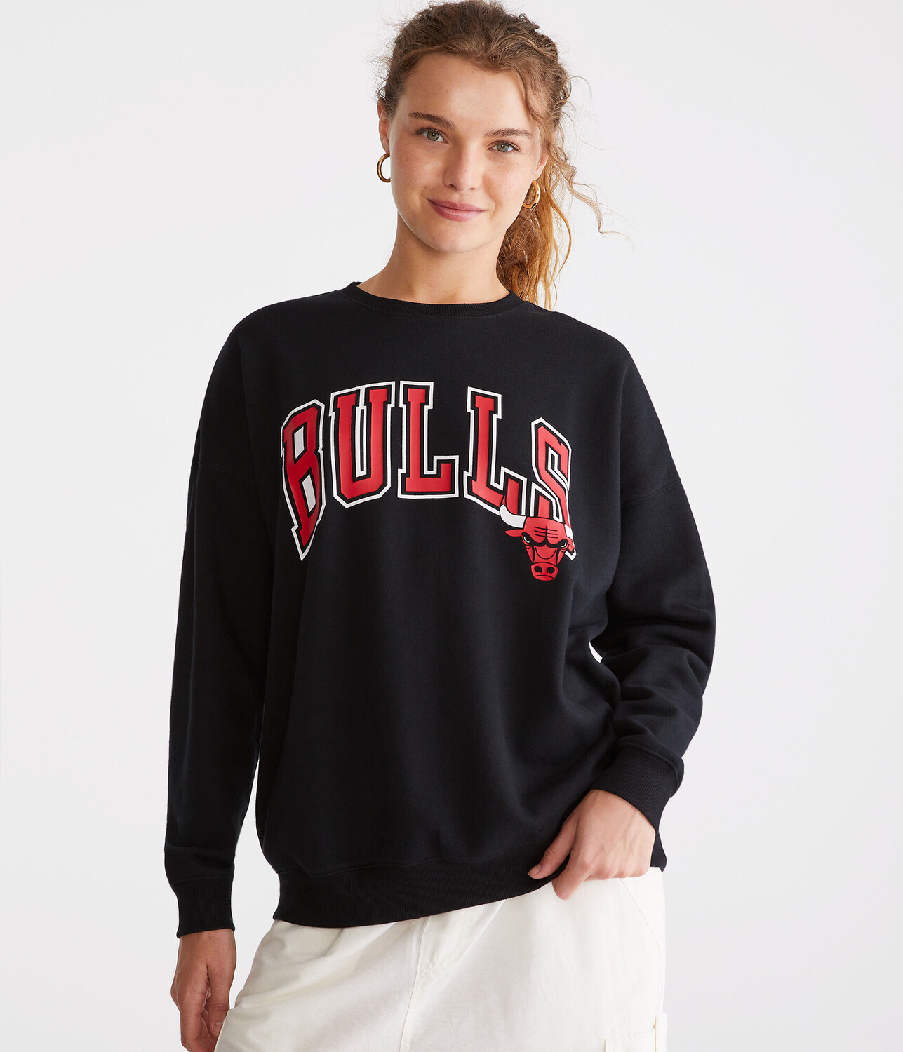 

Толстовка с круглым вырезом Chicago Bulls Aeropostale, черный